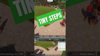 How To Make Short Paths In Planet Zoo Console Edition #planetzoo #ps5 #pathing