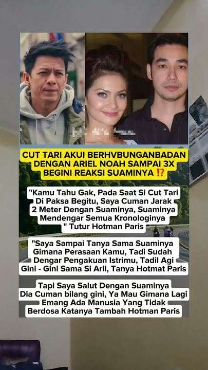 Cut tari akui hub dengan ariel 3x begini jawaban suaminya #gosipartis #artis #trendingshorts #fyp