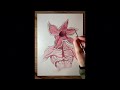 Demogorgon Drawing - Stranger Things | Pencil &amp; Watercolor