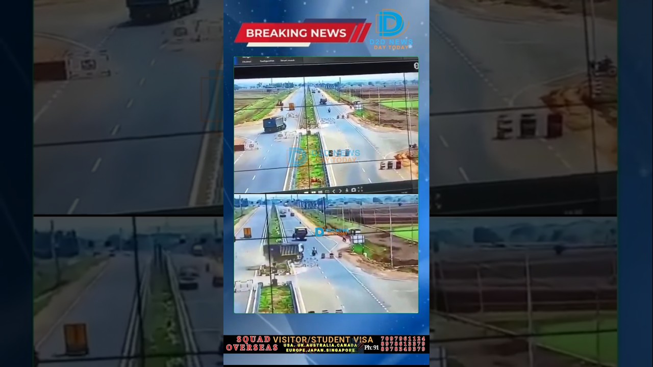 Horrific Road Accident in Andhra Pradesh: Drunk Tipper Driver Rams into Bike, Two Seriously Injured