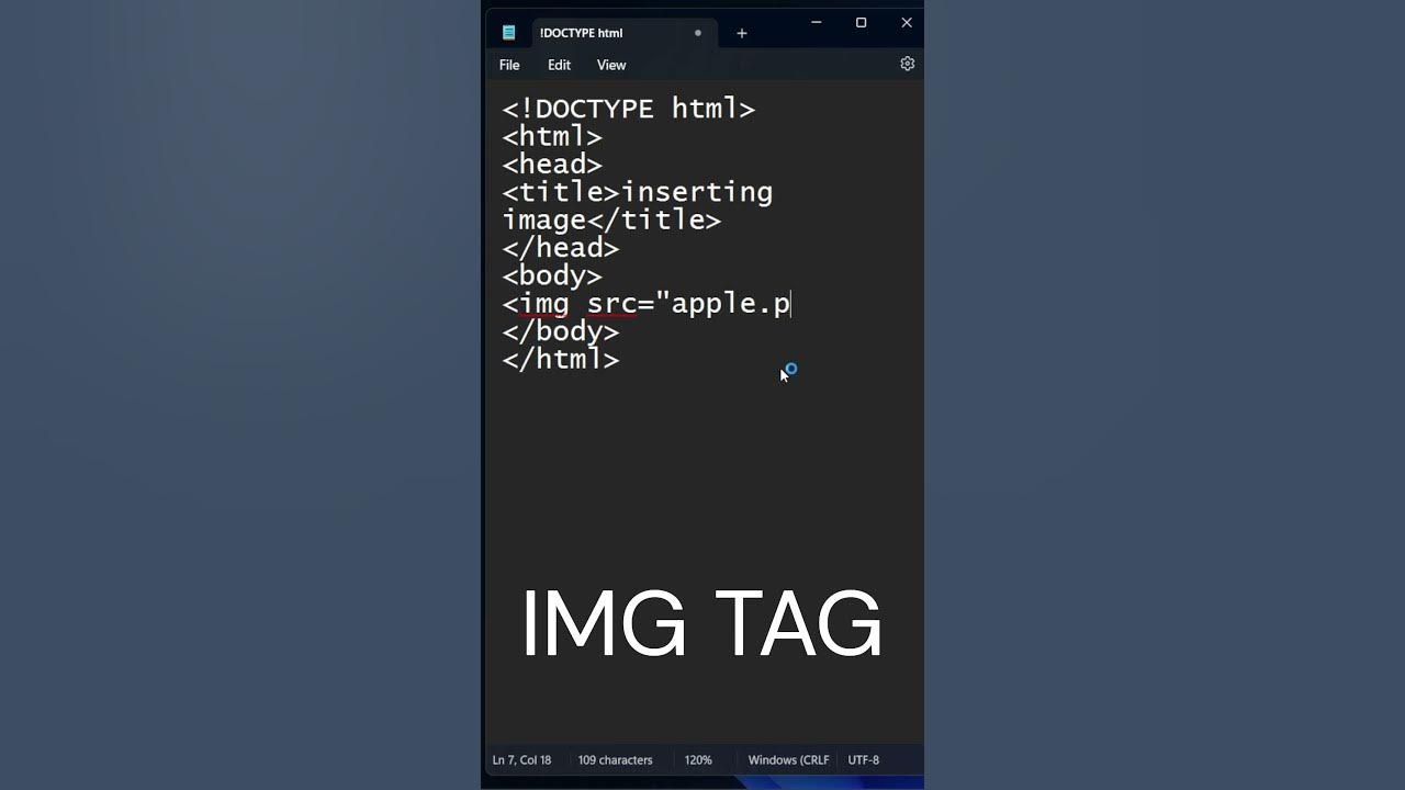 How To Insert Image | HTML Tutorial #html - YouTube