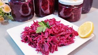 Délicieuse Recette de la Salade de choux rouge au vinaigre - recette inratable