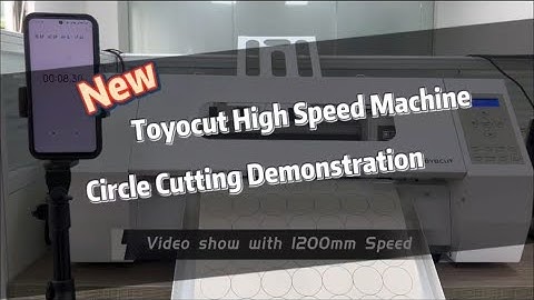 New High speed Toyocut Label cutter Circle Cutting Demonstration