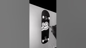 3D skateboard with my lettering on there! #shorts #3d #calligraphy #ipadpro #procreate #lettering