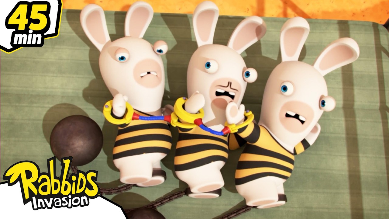 The Rabbids Go to Jail 😱🚔 | Rabbids Invasion 🐰 Full Episodes | Best ...