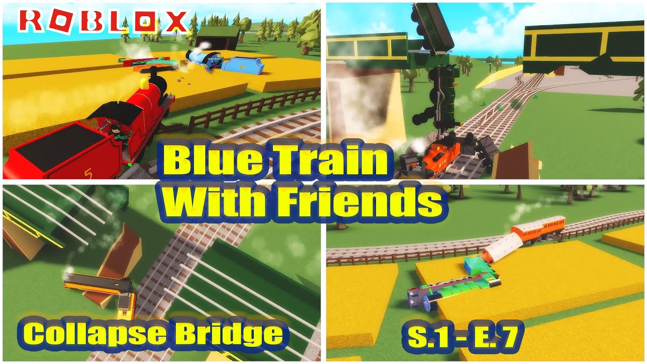 Cool Collapsing Bridge Accidents & Broken Wooden Fence | Blue Train With Friends | BTWF