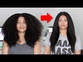 CURLY TO STRAIGHT ⎜ Natural Hair Flat Iron Routine