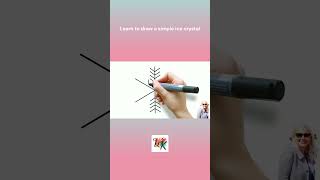 Learn to draw a simple ice crystal