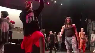 XXXTENTACION ARE SAYING "F*CK ROB STONE!" ON STAGE AFTER GETTING KNOCKED OUT BY ROB STONE´S CREW