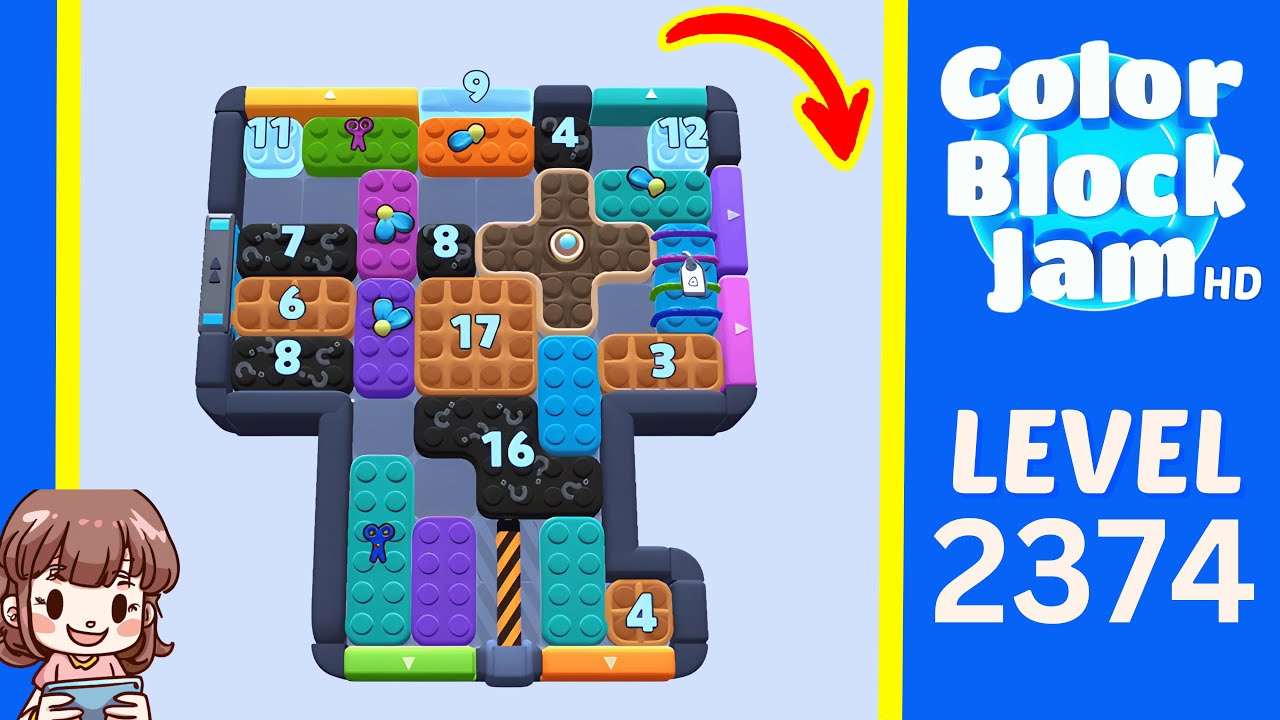 Color Block Jam Level 1464 (2374) Solution Walkthrough - YouTube