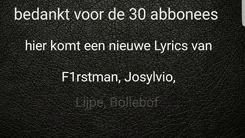 (Lyrics) F1rstman, Josylvio, Lijpe, Bollebof - Money Money (Prod. by Soundflow)