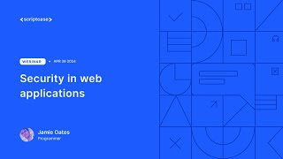 WEBINAR - Security in web applications {Security & Log}