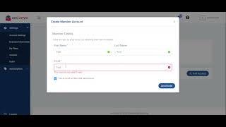 enComm Subscriptions How to create a new member