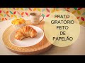 Prato Giratório Feito Com Papelão | Reciclagem