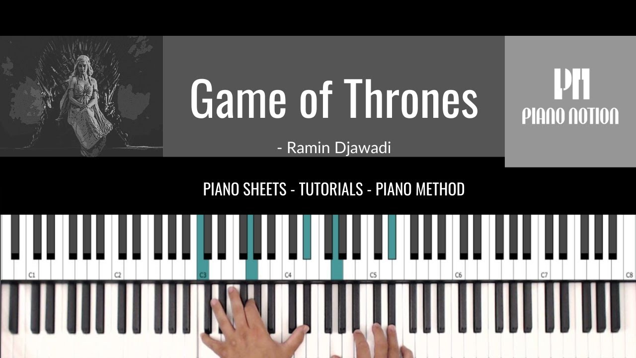Game of Thrones Main Theme - Ramin Djawadi (Sheet Music - Piano Solo