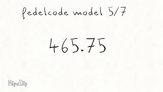 NumberFedelcodes Model 5/7 Banda (¼) ~ 465.75 Test