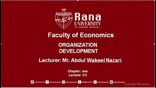 organization development | lecture #1 | chapter # 1 | challenges in organization development