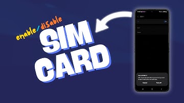 How to Enable/Disable the SIM Card on Galaxy Z Flip 5