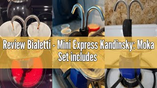 Review Bialetti - Mini Express Kandinsky Moka Set Includes Coffee Maker 2-Cups 2.8 Oz 2 Shot Gl