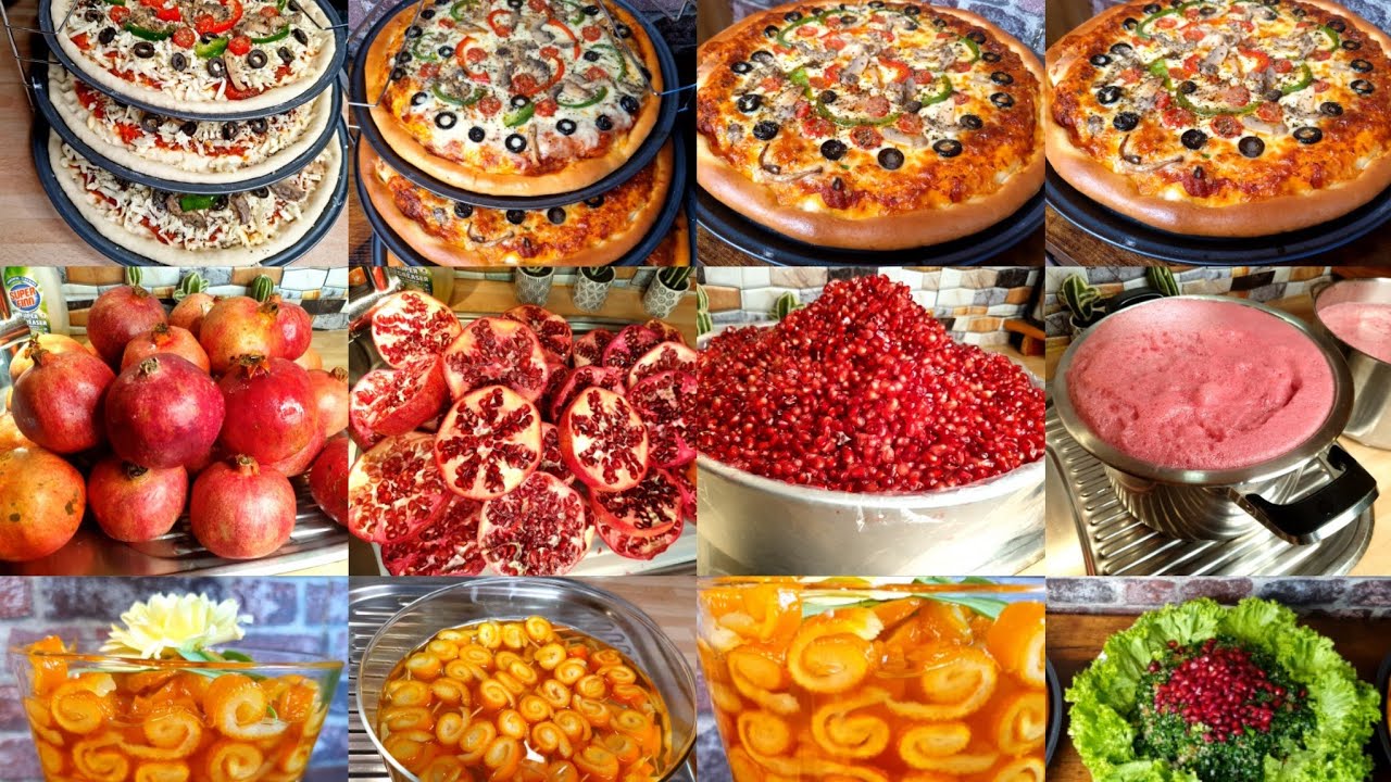 حراكيش بالمطبخ الجزء الثاني(دبس الرمان ،مربى قشر البرتقال ،تنضيف الخضرا ومشتريات واطيب بيتزا عالغدا