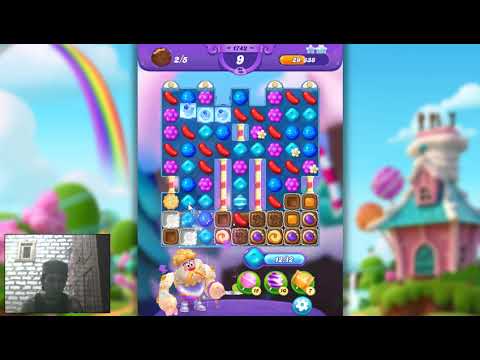 Candy Crush Friends Saga Level 1742 - 3 Stars , 17 Moves Completed