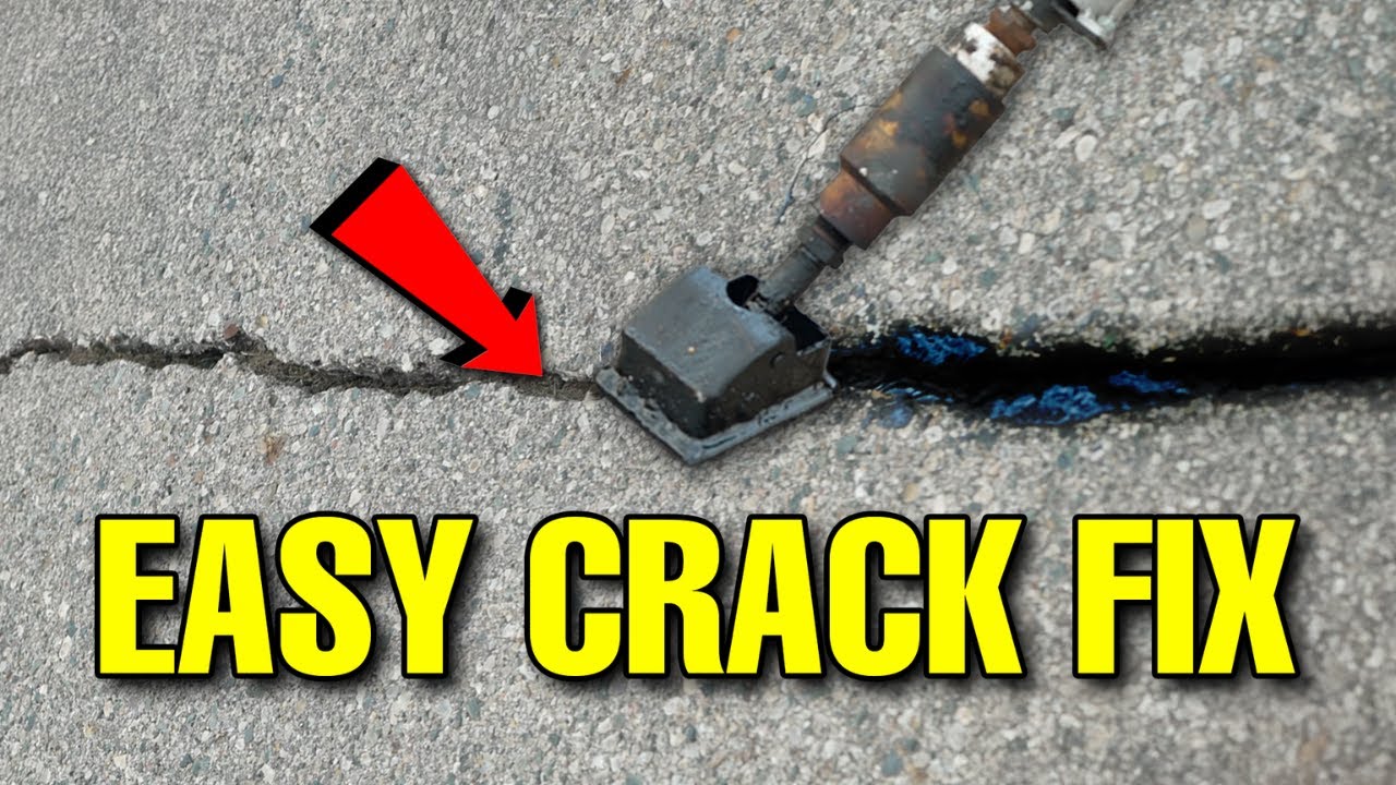 Crack fill and mastic repair that saved the pavement