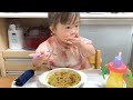 【ダウン症】みいちゃん2歳11か月のお昼ご飯タイム「おかわり何回するの？」