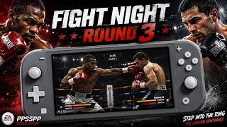 Playing Fight Night Round 3 on Nitendo Switch Lite    |  PPSSPP screenshot 2