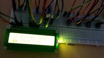 Arduino Uno 로 QAPASS 1602A 캐릭터 LCD를 사용해서 추억의 테트리스 게임 만들어 보기