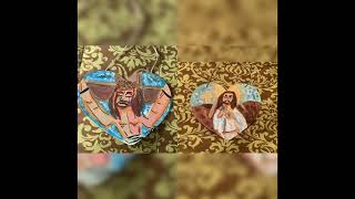 My Decorative Wooden Heart Plaque Of Jesus.artwork.