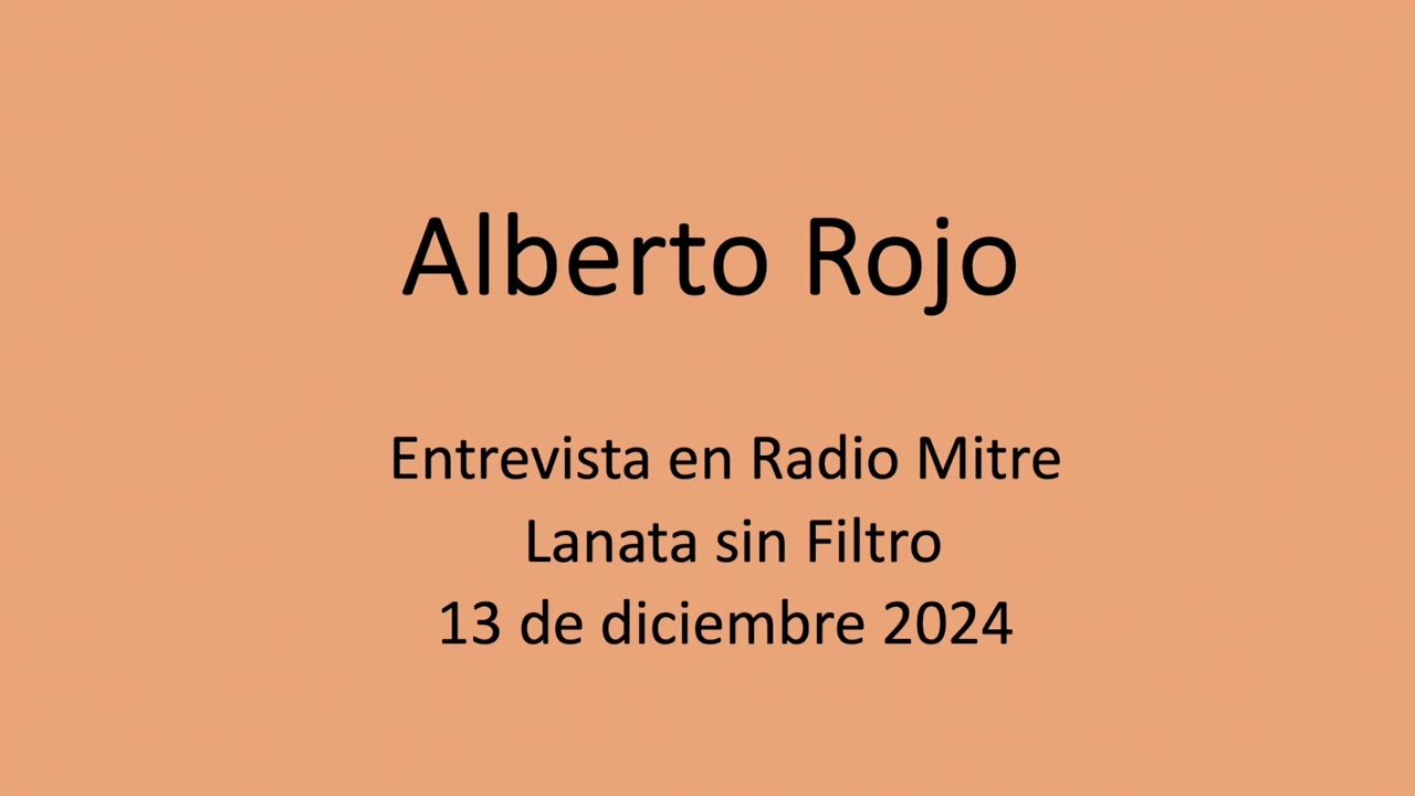 在 YouTube 上觀看「Alberto Rojo, Entrevista en Lanata sin Filtro. Energía nuclear, Inteligencia Artifical」 在 YouTube 上觀看「Alberto Rojo, Entrevista en Lanata sin Filtro. Energía nuclear, Inteligencia Artifical」