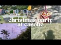 travel vlog 🌅 | CaSoBē (Calatagan South Beach), batangas company christmas party 🌊✨🎄