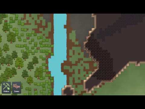 King under the Mountain Game Dev - Animated river
