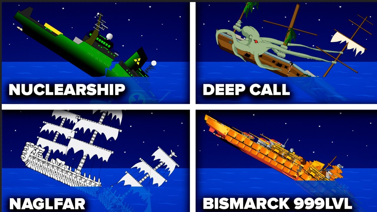 ⚓Fictional Ships Sink Like Titanic (Part 2) | Animation