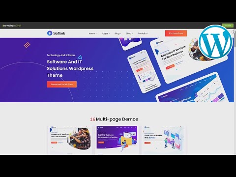 Softek Software & IT Website ★ WordPress Themes & Templates ★