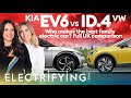 Kia EV6 vs Volkswagen ID.4 – Which is the best family electric car? / Electrifying