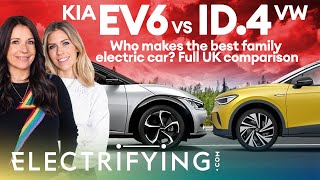 Kia EV6 vs Volkswagen ID.4 – Which is the best family electric car? / Electrifying