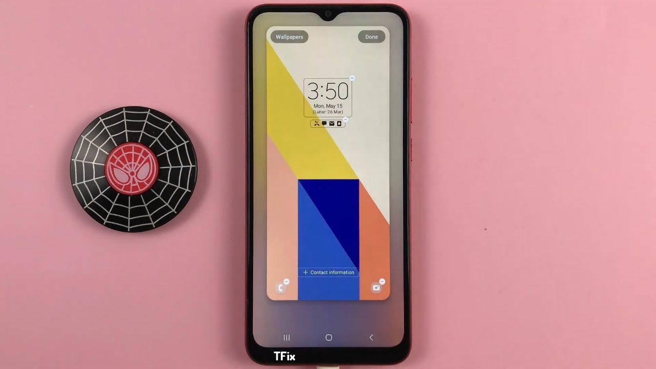 How to set the lock screen on Samsung A03 Android 13