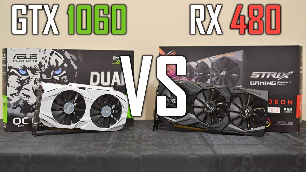 ASUS Strix RX 480 vs GTX 1060 Dual (benchmarks + GTA 1080p) [EN] - YouTube