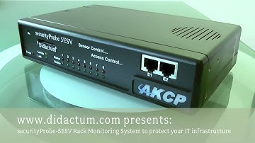 Environmental Monitoring with securityProbe-5ESV monitoring product