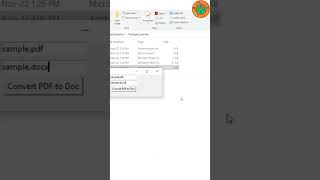 Python pdf to docx converter in Visual Studio #shorts #short #ytshorts