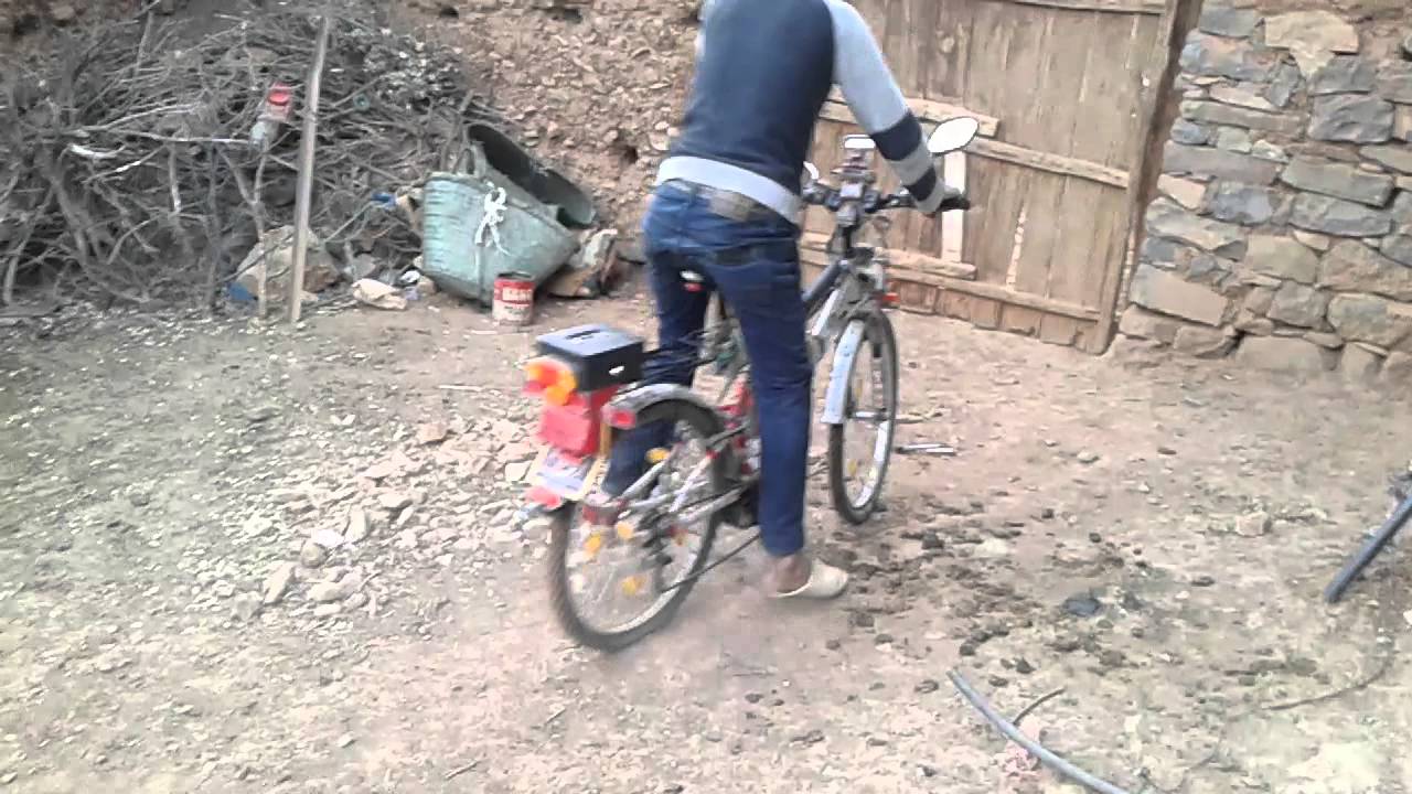 تحويل دراجه هوائيه الى دراجه ناريه