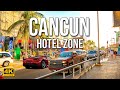 Walking Around Cancun Hotel Zone | Cancun, Mexico [4K]