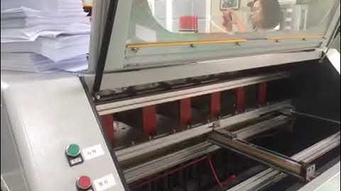 A4 Paper Cutting Machine With Two Roll Loading System