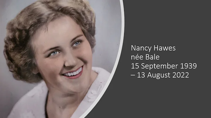 Live Stream of the Memorial Service of Nancy Hawes