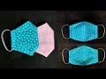 Hand Sewing DIY Protective Mask | หน้ากากอนามัย เย็บมือ แบบมีช่องใส่แผ่นกรอง