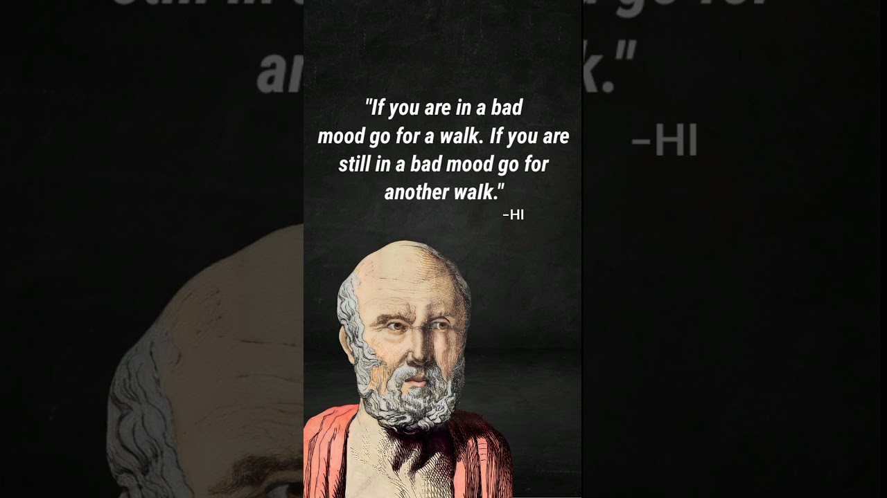 Life lessons of Hippocrates you should know before you get old. 