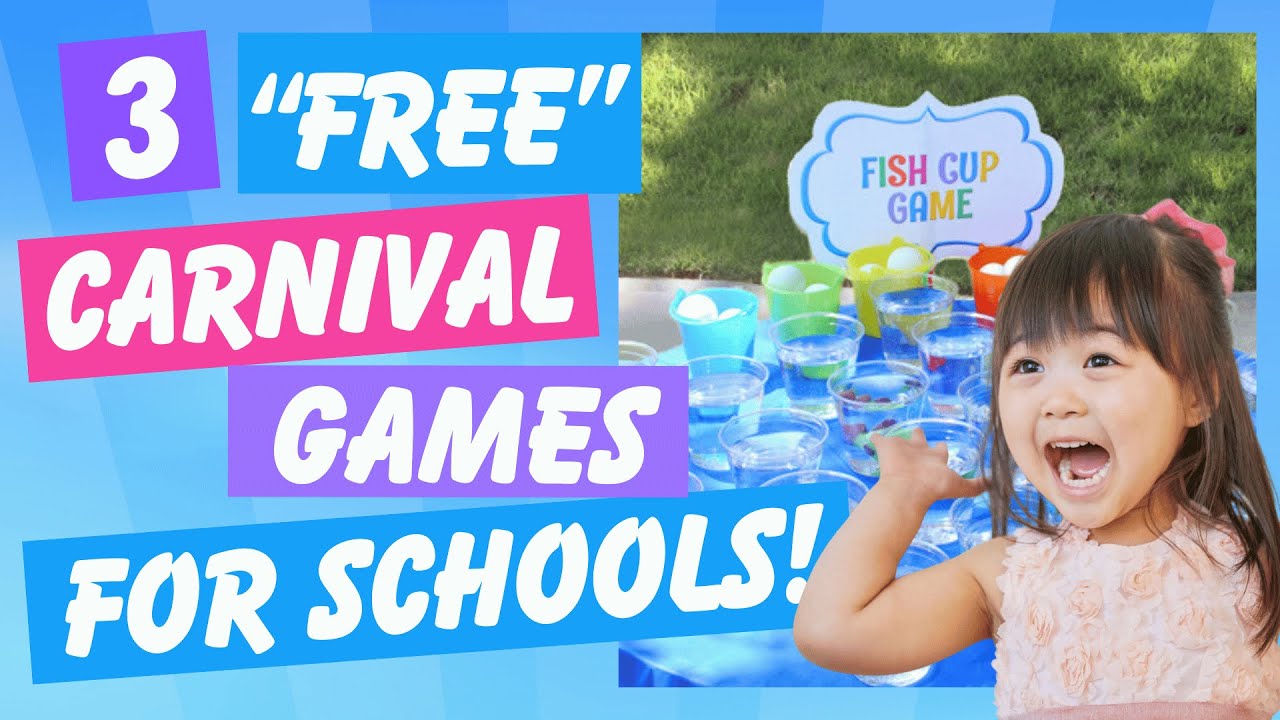 3 FREE Carnival Games for Schools - (Well...Almost FREE)