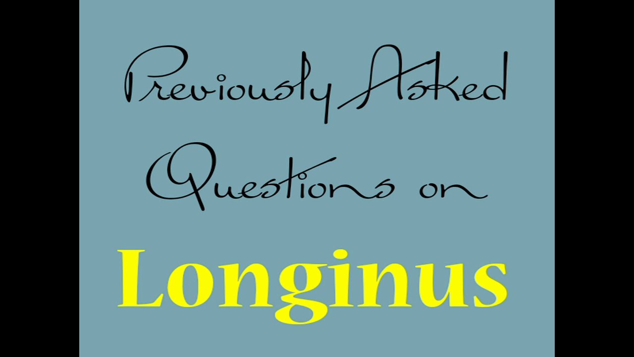 Longinus Literary Criticism Roman Critic NTA UGC NET English YouTube