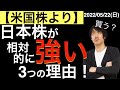 【米国株よりも】日本株が相対的に強い3つの理由とは?